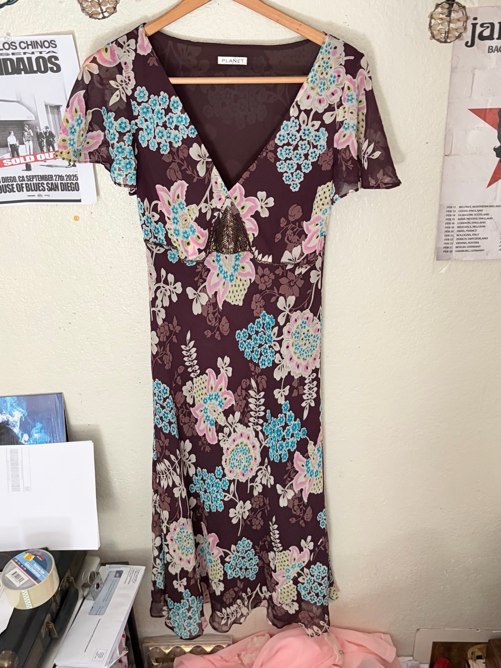 Y2K Euro Floral Maxi dress
